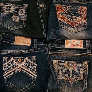 Lot of 4 Country Bling Jeans Grace in LA 29 short